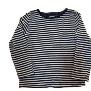 Kids Striped Black and White Long Sleeve Shirt